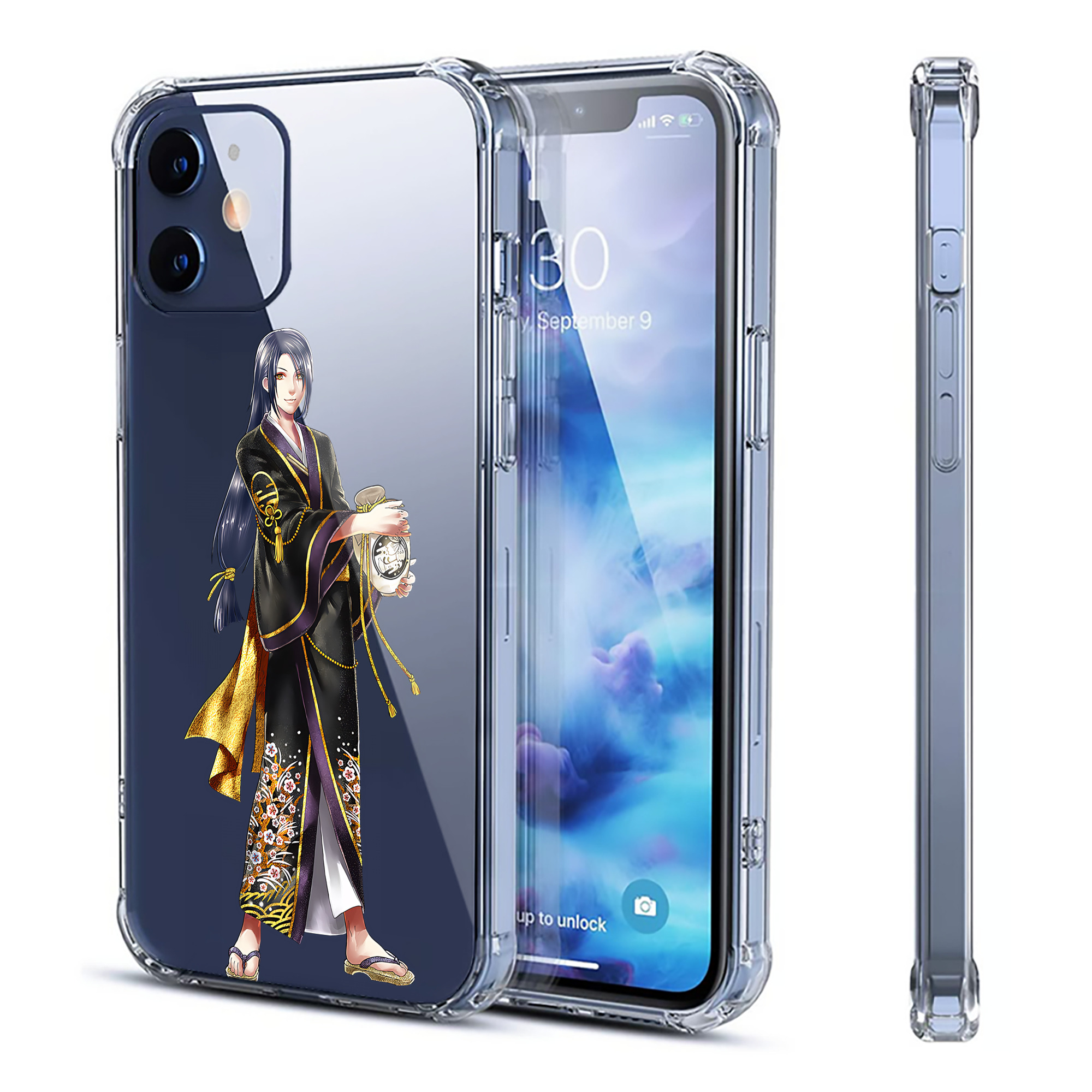 （画像用） 刀剣乱舞 Touken Ranbu 【iPhone 12シリーズ対応】透明スマホケース（クリアソフトケース）